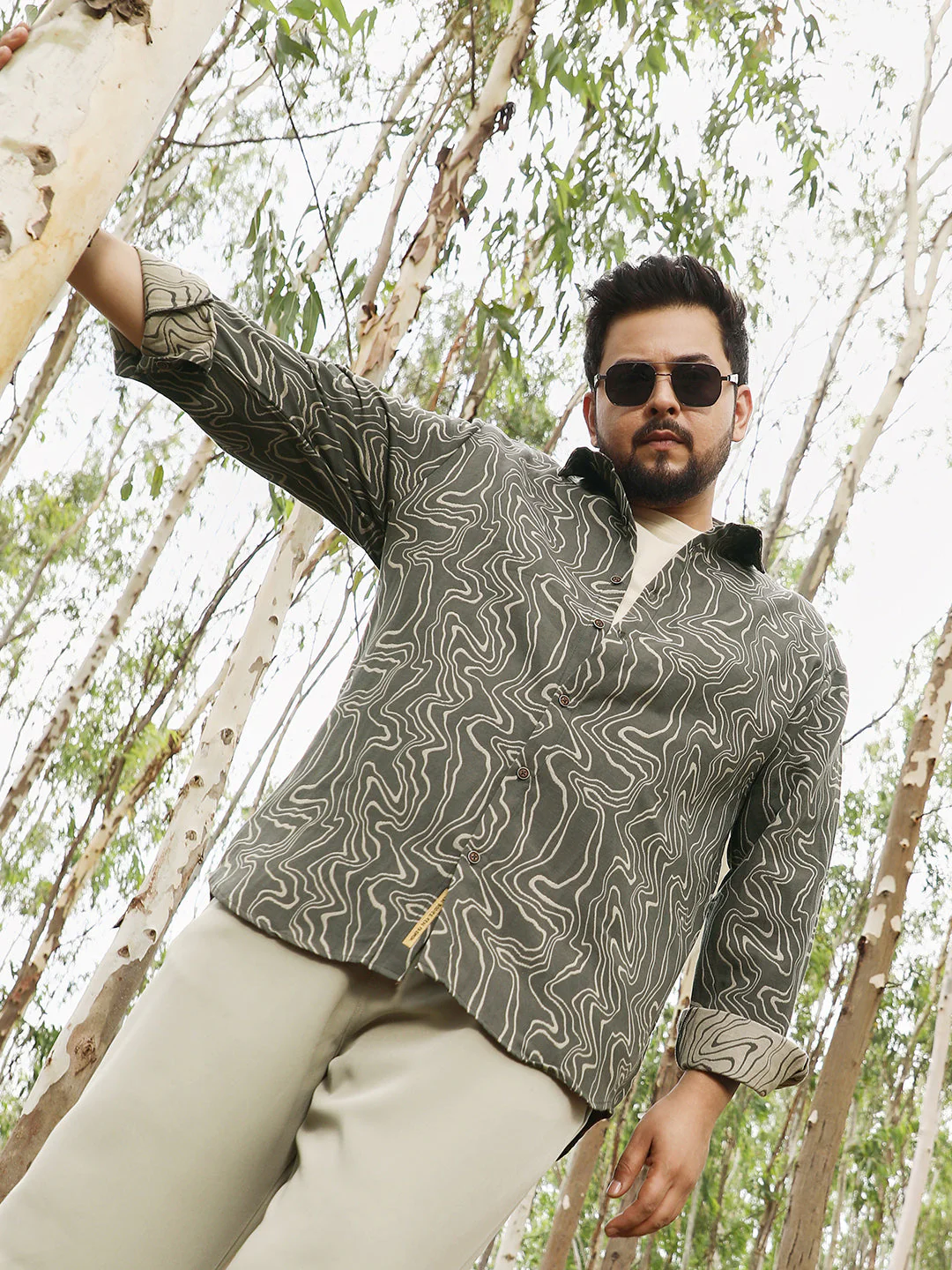 Constract-Fluid Jacquard Shirt - Image 9