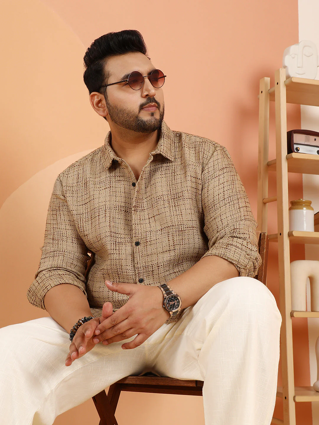 Contrast Interweave Shirt - Image 63