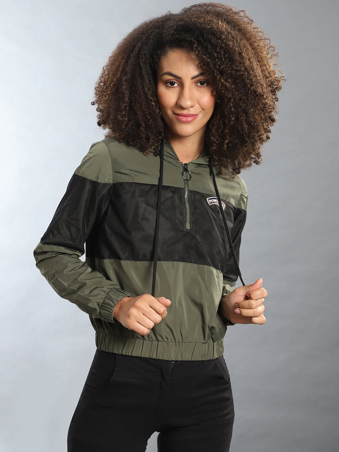 Contrast Panel Hooded Jacket - Image 2