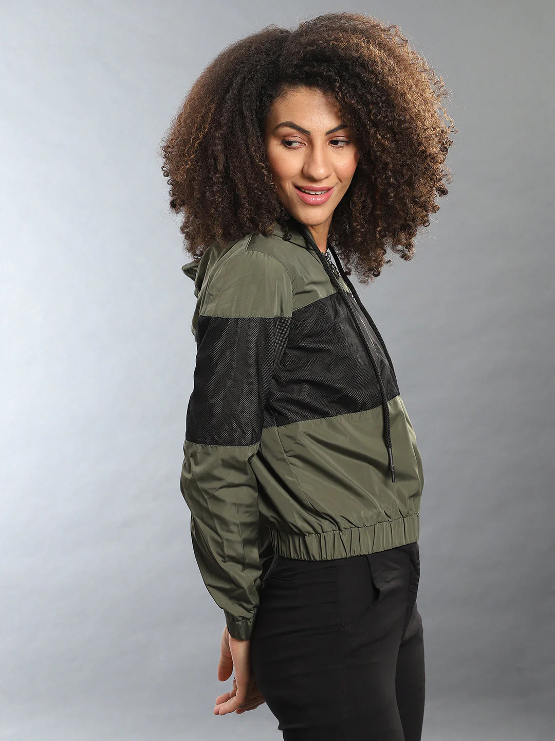 Contrast Panel Hooded Jacket - Image 3