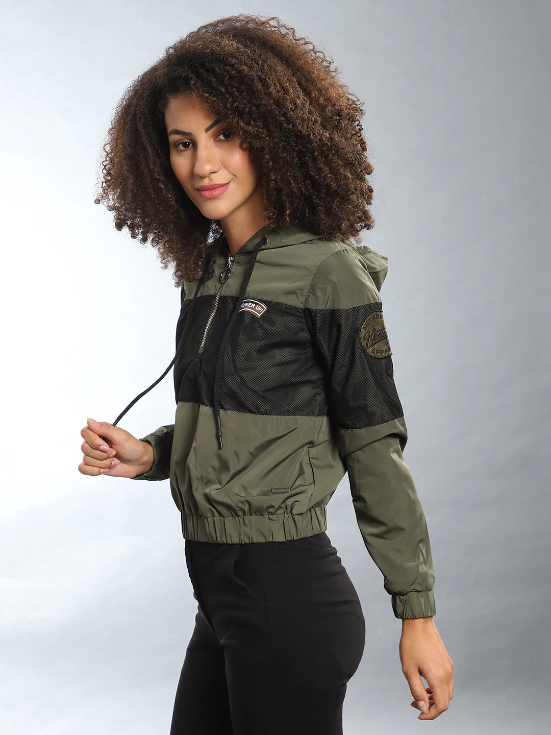 Contrast Panel Hooded Jacket - Image 4