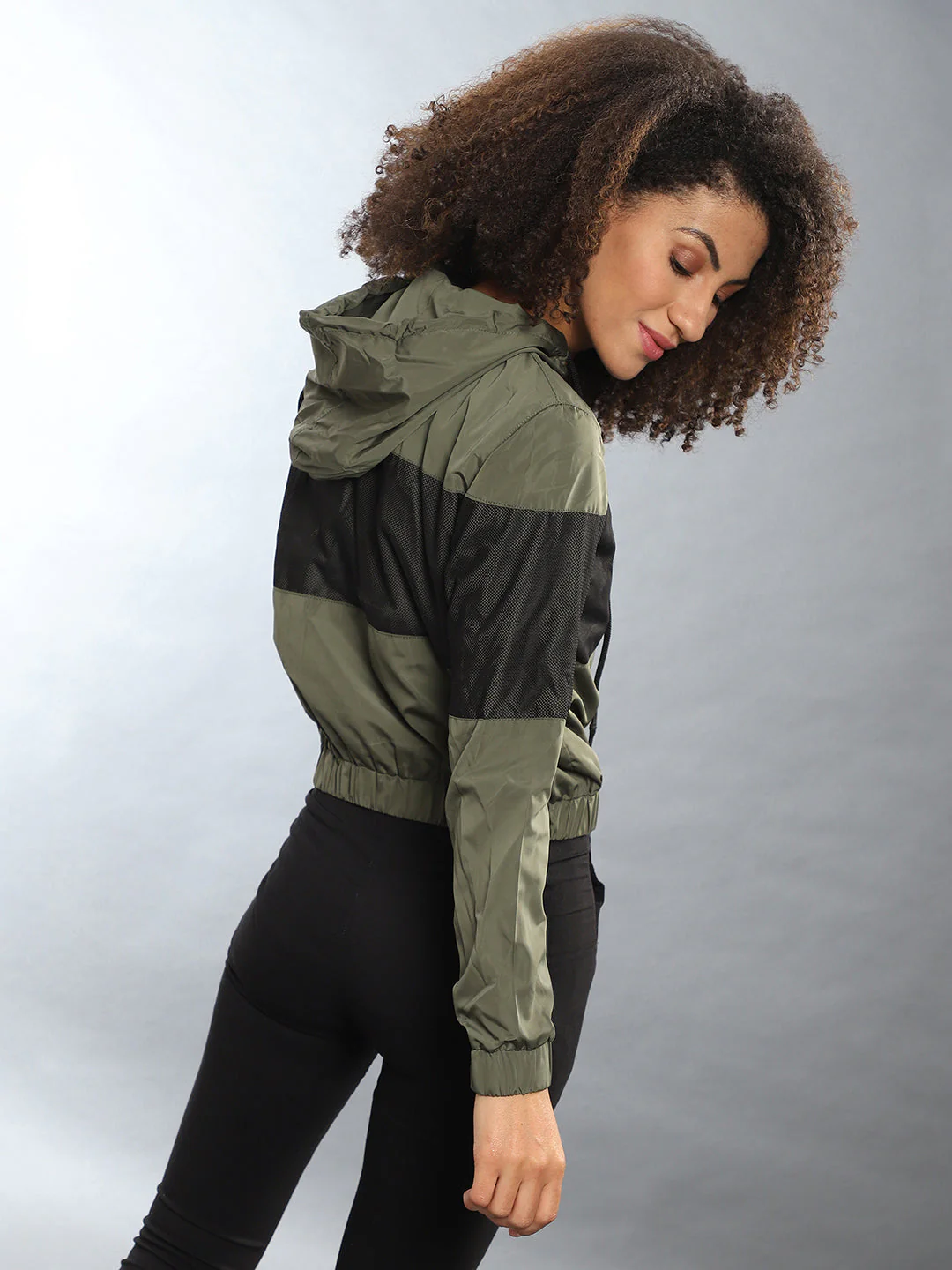 Contrast Panel Hooded Jacket - Image 5