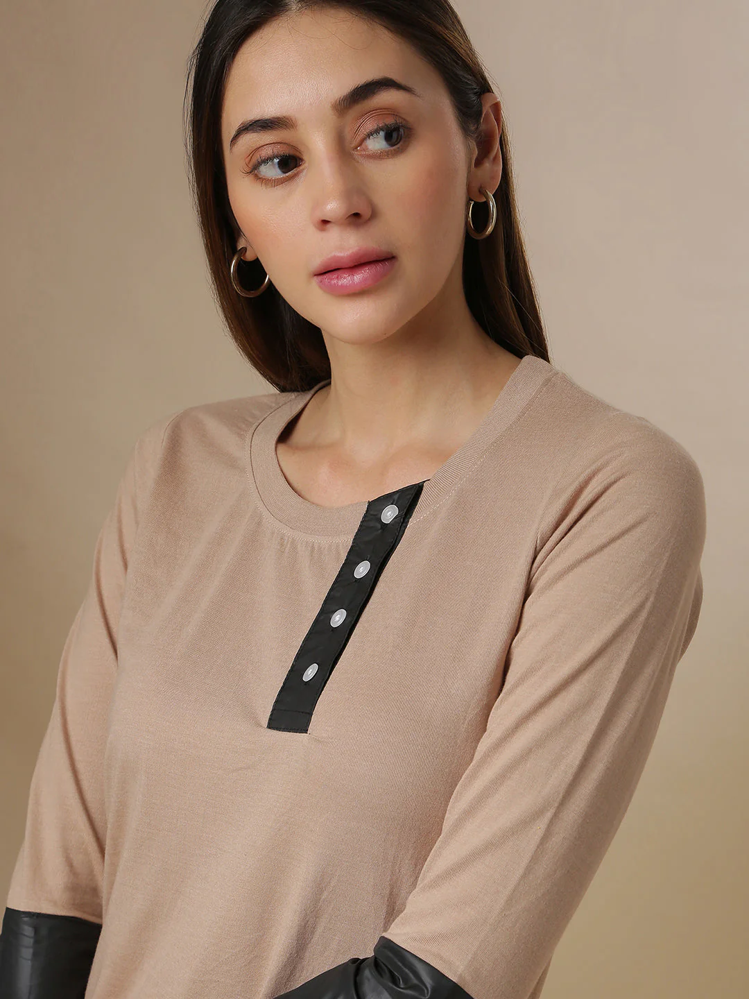 Contrast Sleeve Top - Image 6