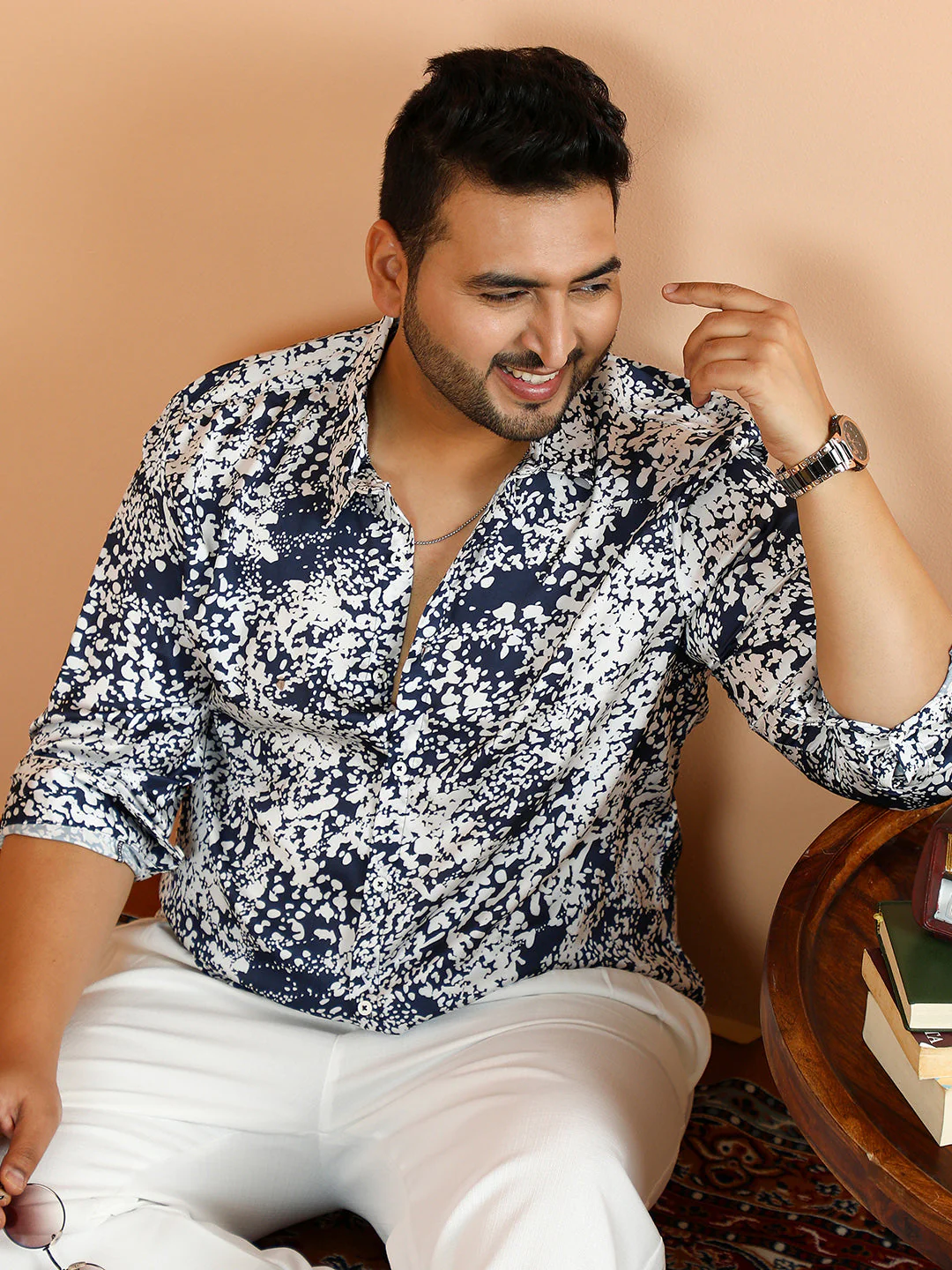 Contrast Splatter Shirt - Image 18