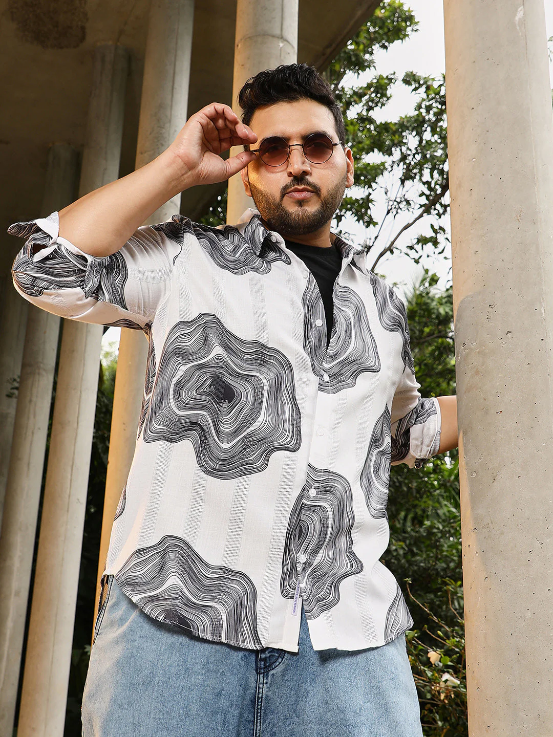 Contrast-Spool Jacquard Shirt - Image 15