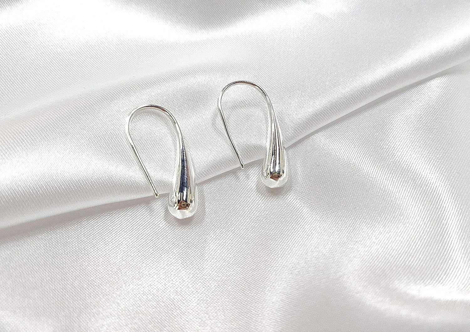 Copper Water Drop Stud Earrings, Ear Tops, Statement Earrings For Women And Girls - Image 9
