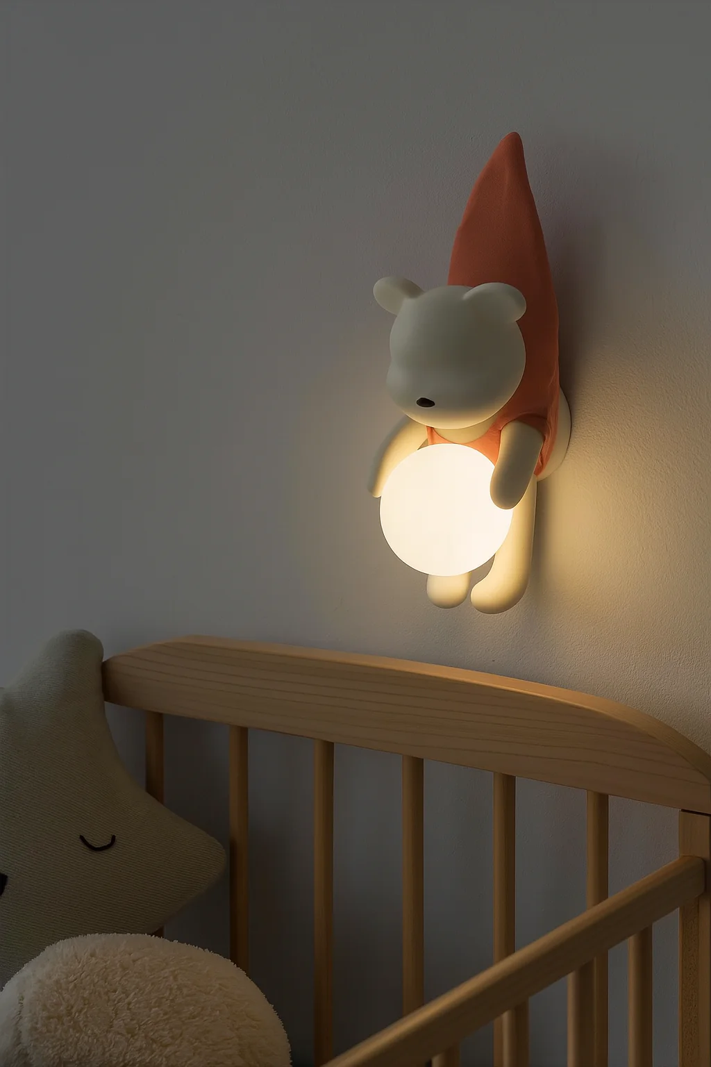 CORAL TREE Cartoon Wall Light, LED Wall Light for Kids Room, Little Bear Wall Light, Cute Wall Light, 8W 3000K Hardwired Wall Light for Kids Room, Nursery - Image 8