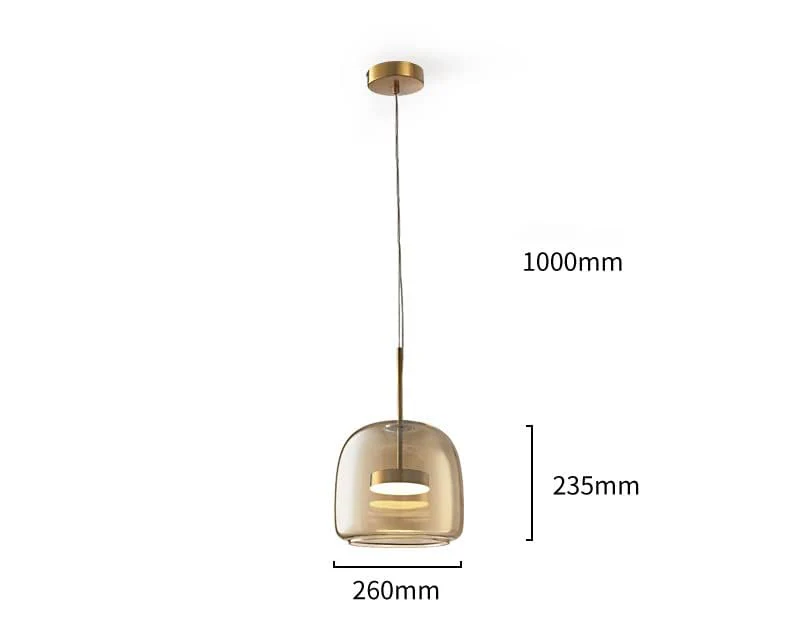 CORAL TREE Ceiling 1 light LED Champagne Glass Gold Pendant Lamp Ceiling Light - Warm White - Image 12