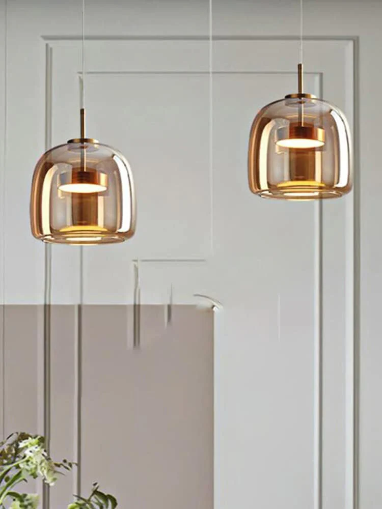 CORAL TREE Ceiling 1 light LED Champagne Glass Gold Pendant Lamp Ceiling Light - Warm White - Image 14