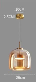 CORAL TREE Ceiling 1 light LED Champagne Glass Gold Pendant Lamp Ceiling Light - Warm White - Image 16