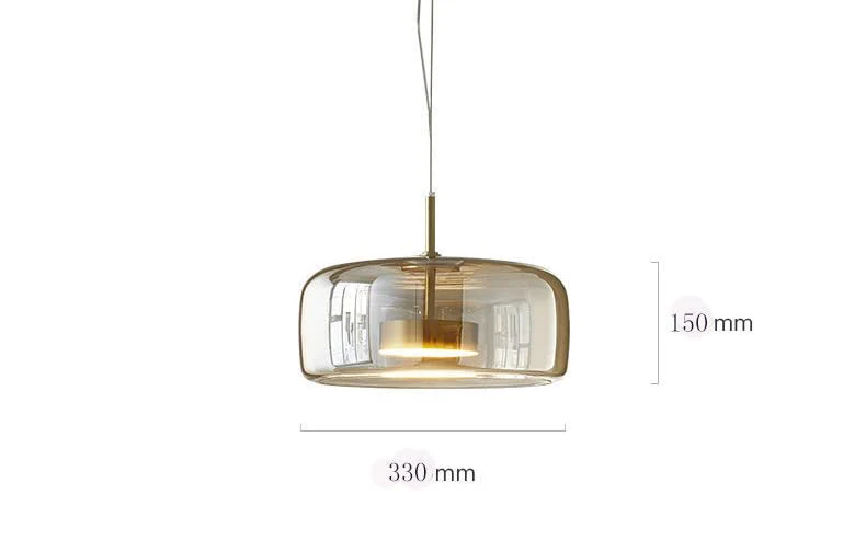 CORAL TREE Light LED Glass Amber Gold Pendant Ceiling Light - Warm White - Image 5