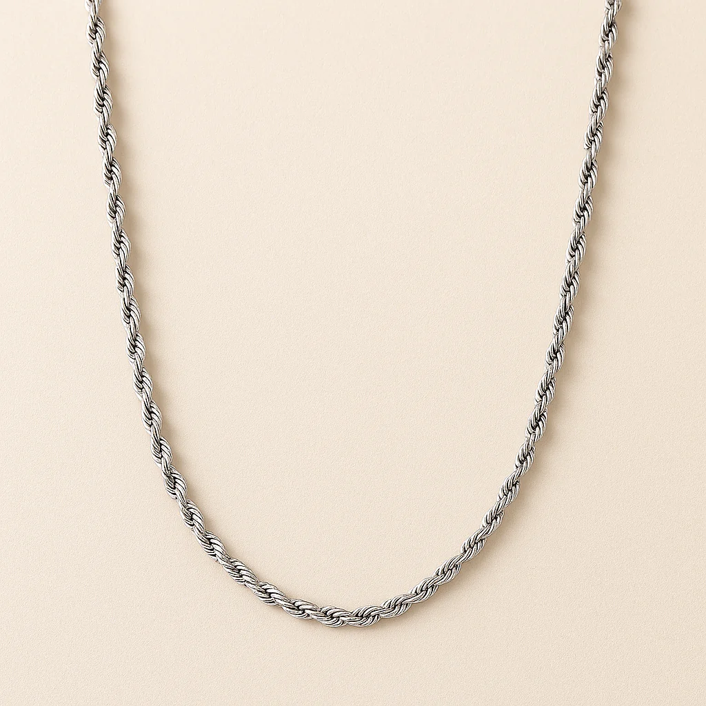 Cordell Platinum Rope Anti Tarnish Men Chain