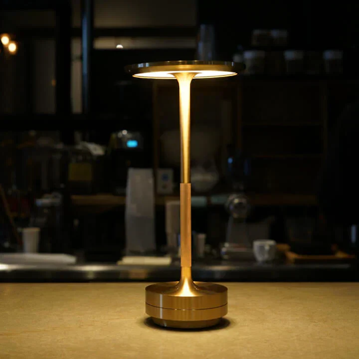CosmicGlow: Rechargeable Super Premium Cordless LED Table Lamp, Heavy Metal Portable Lamp with Touch Sensor, Stepless Dimming & for Bedroom, Nightstand & Café Ambience - Image 5
