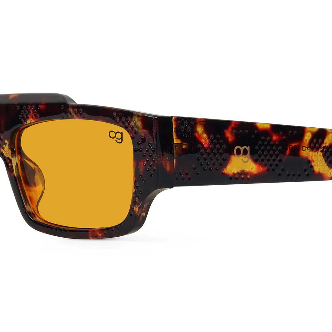 Cosmos orange Rectangle Sunglasses - Image 2