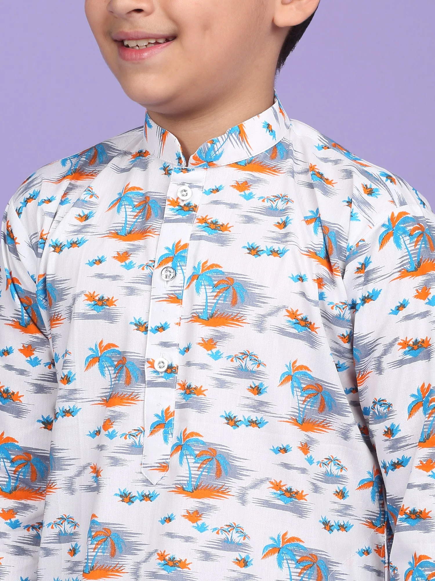 Cotton Blend Abstract Printed Kurta Set - Image 18