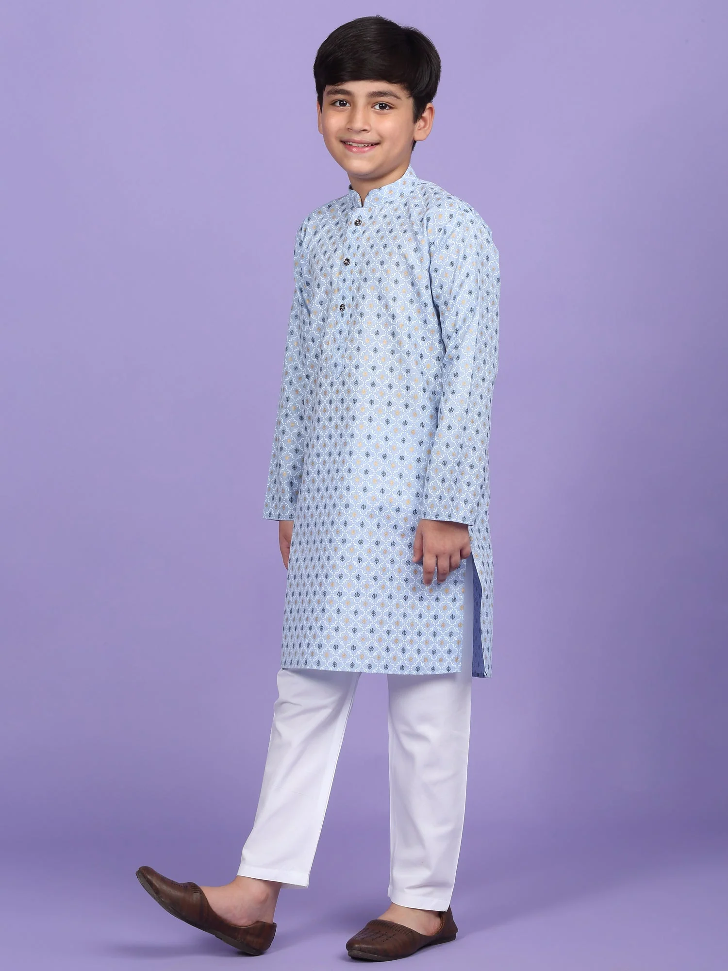 Cotton Blend Floral Printed Kurta - Image 12