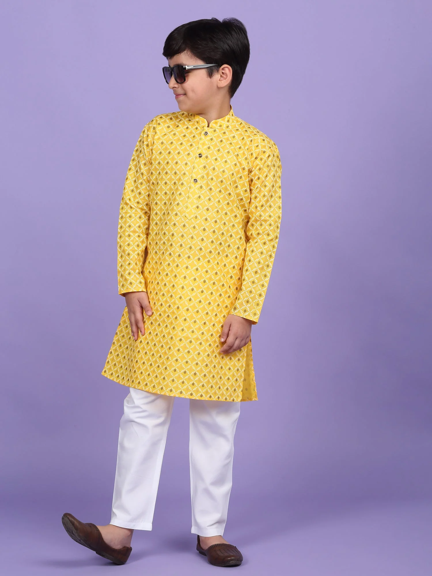 Cotton Blend Floral Printed Kurta Set - Image 50