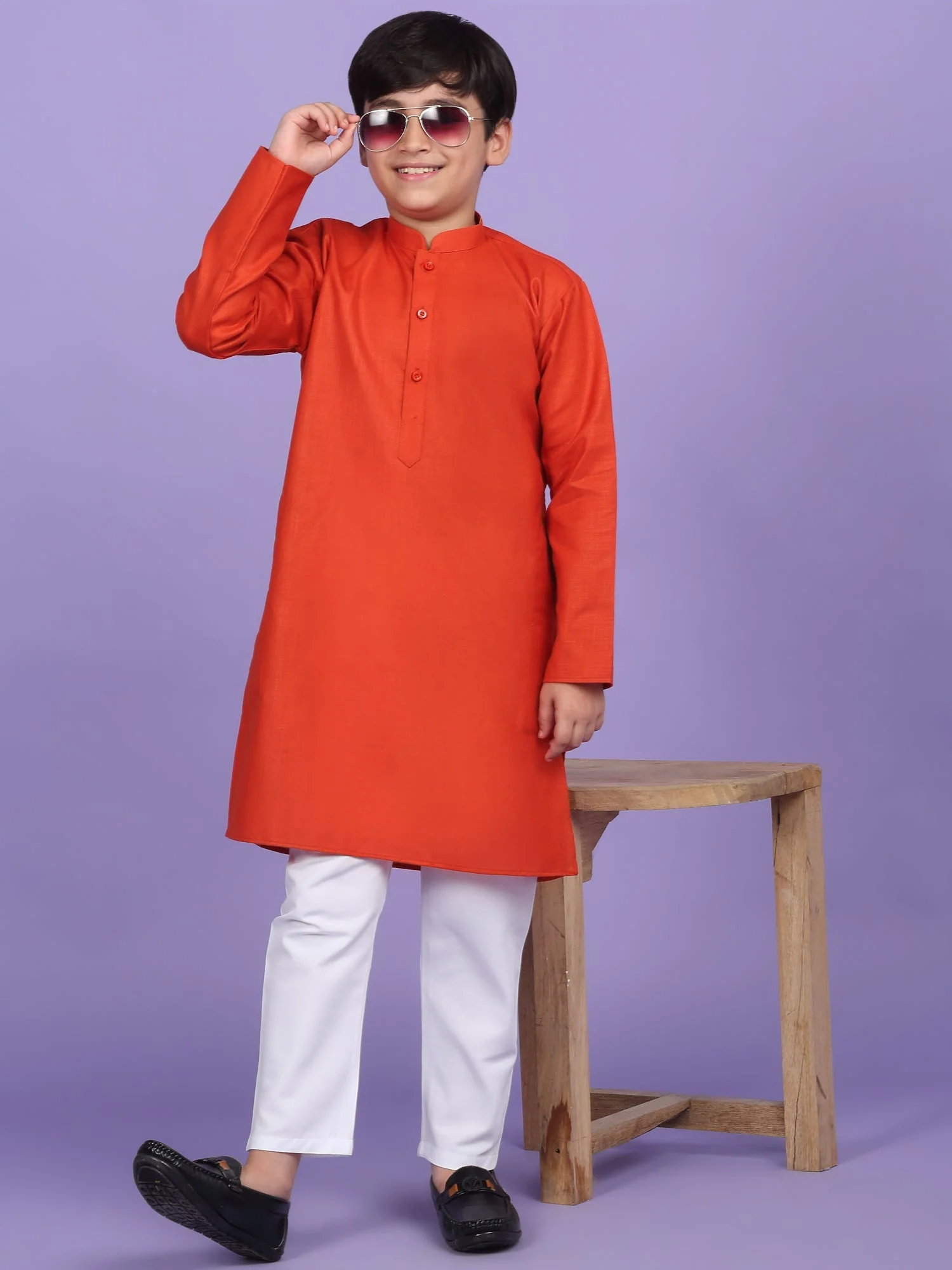 Cotton Blend Solid Kurta - Image 31