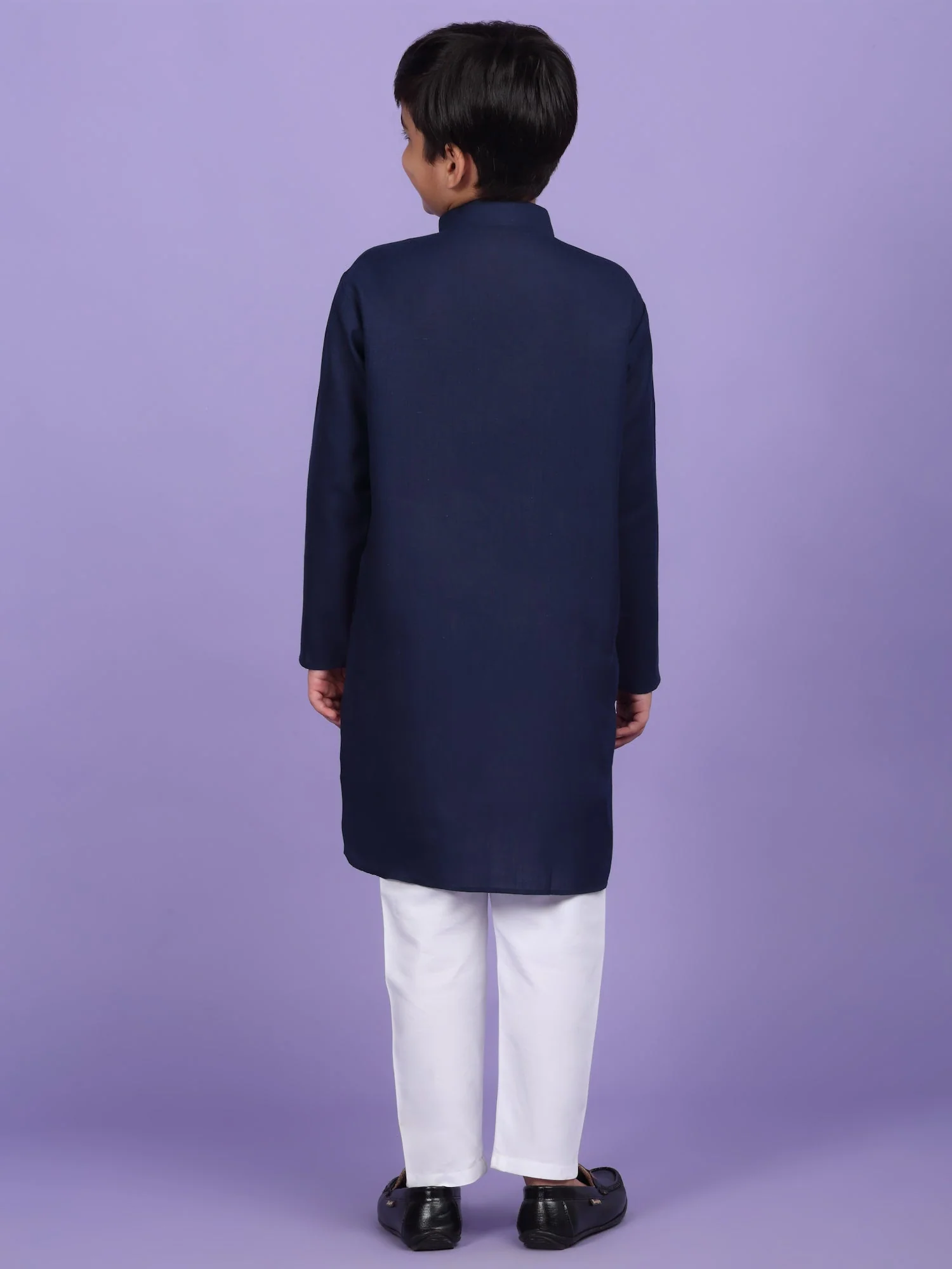 Cotton Blend Solid Kurta Set - Image 12