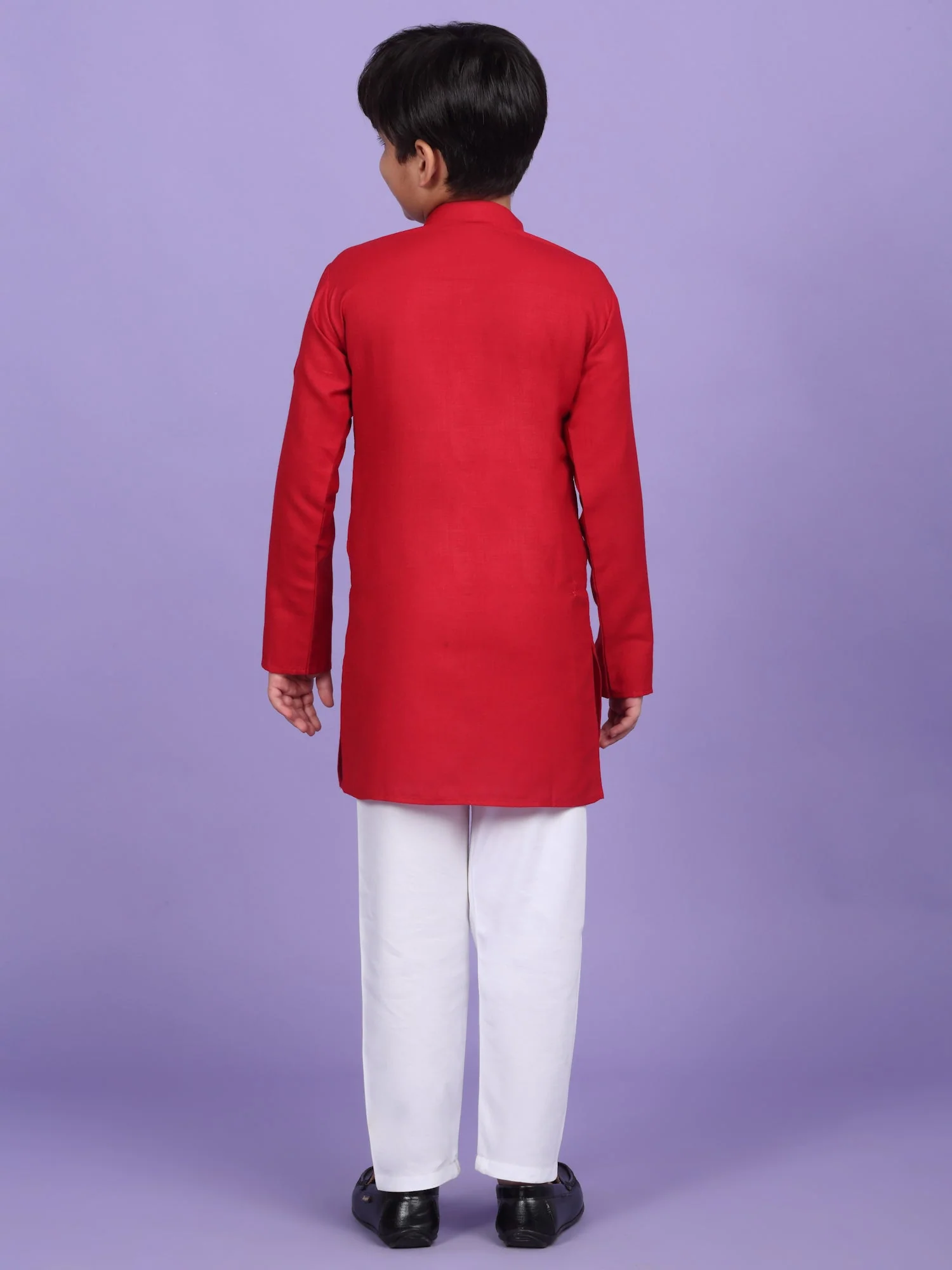 Cotton Blend Solid Kurta Set - Image 17