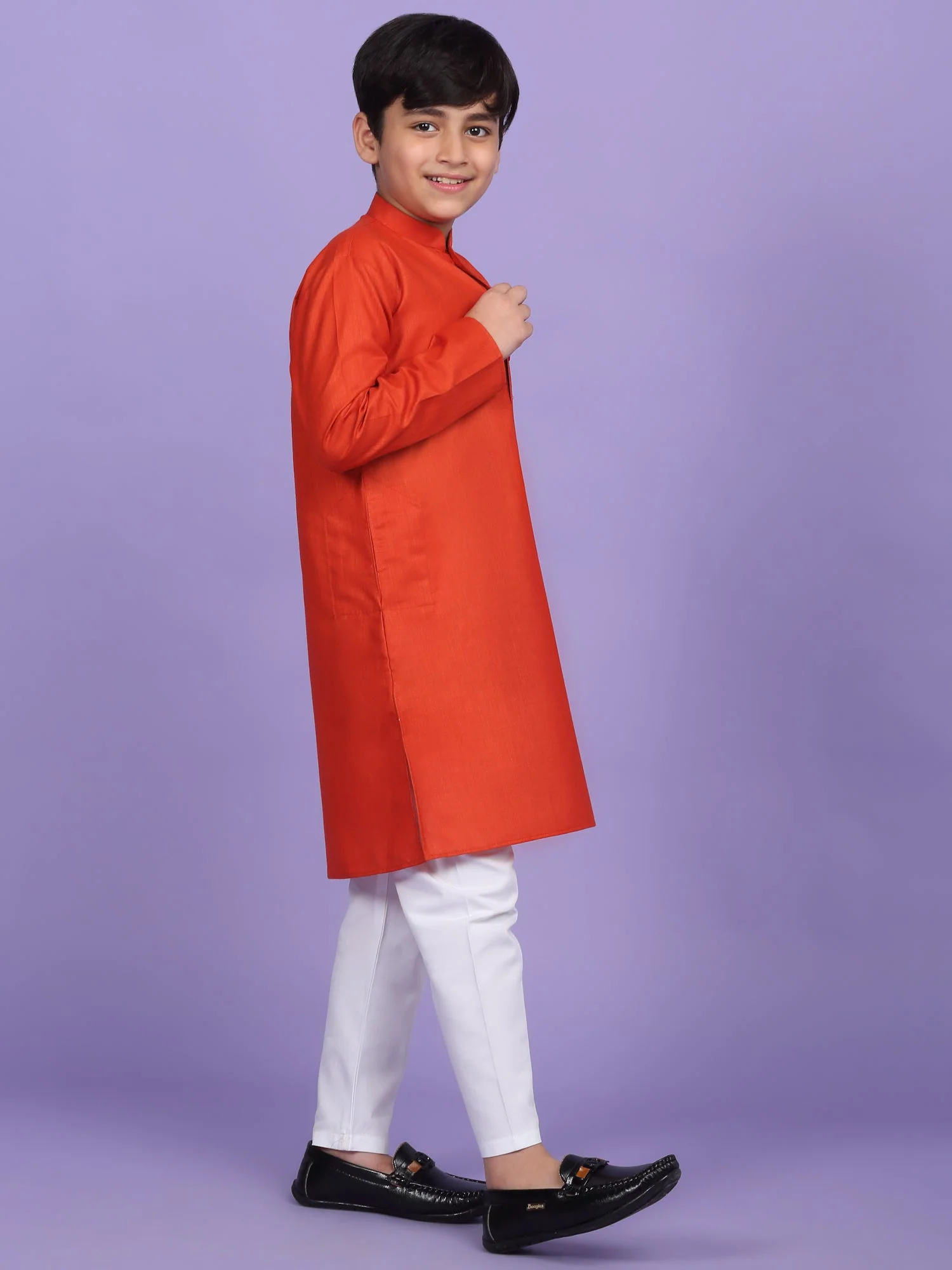 Cotton Blend Solid Kurta Set - Image 25
