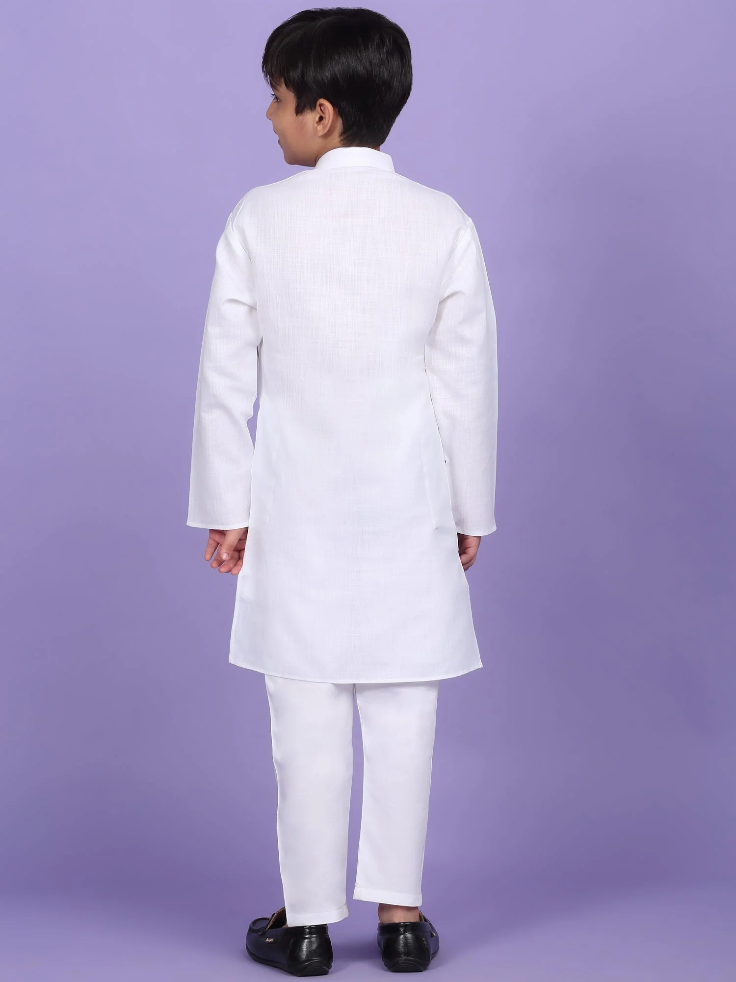 Cotton Blend Solid Kurta Set - Image 27
