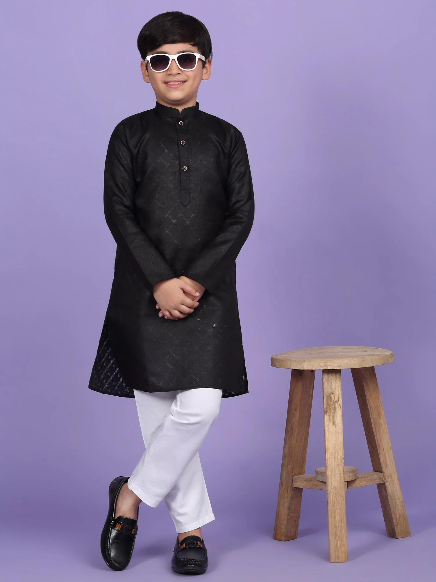 Cotton Blend Woven Design Kurta - Image 162