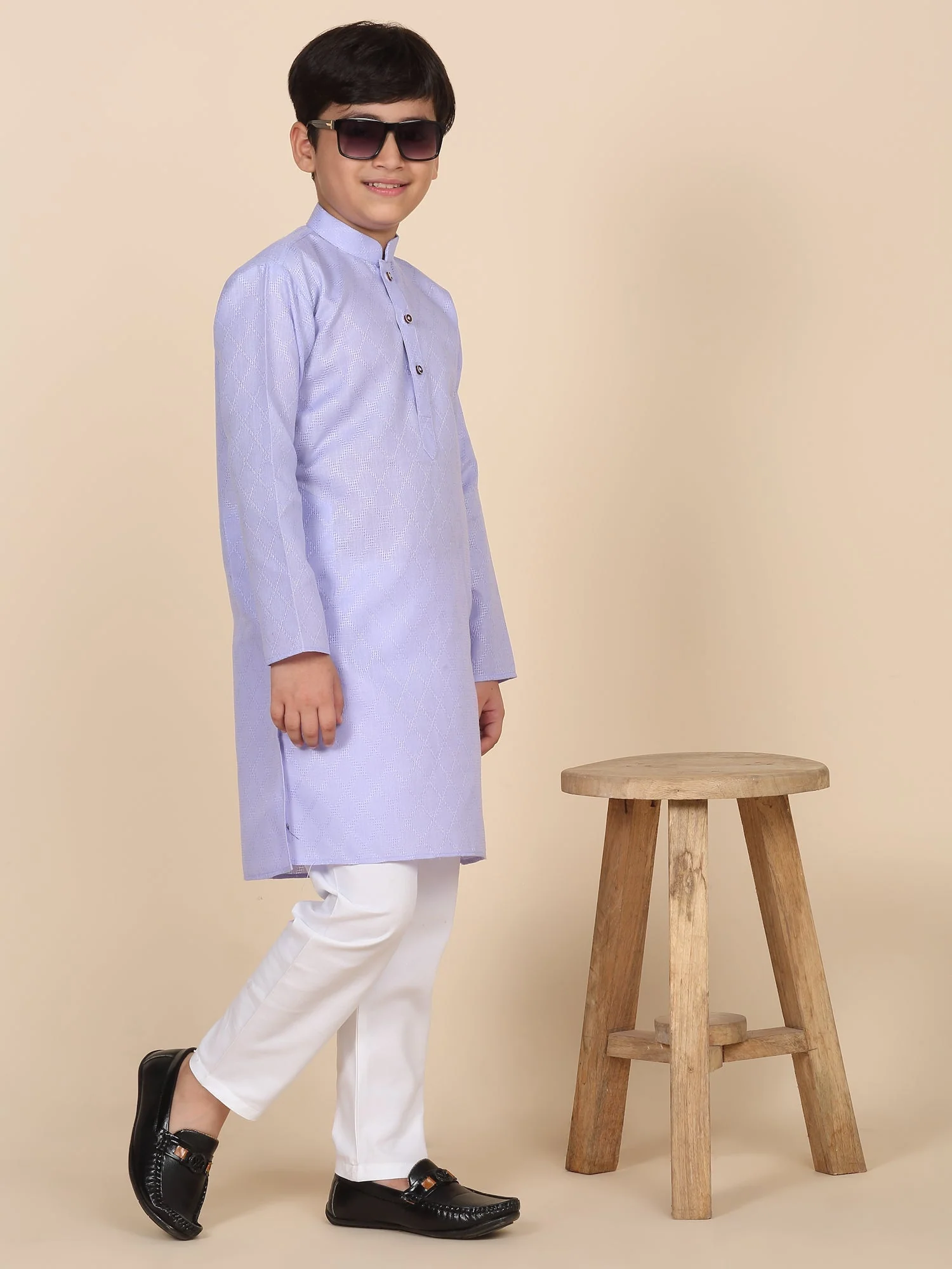 Cotton Blend Woven Design Kurta - Image 183