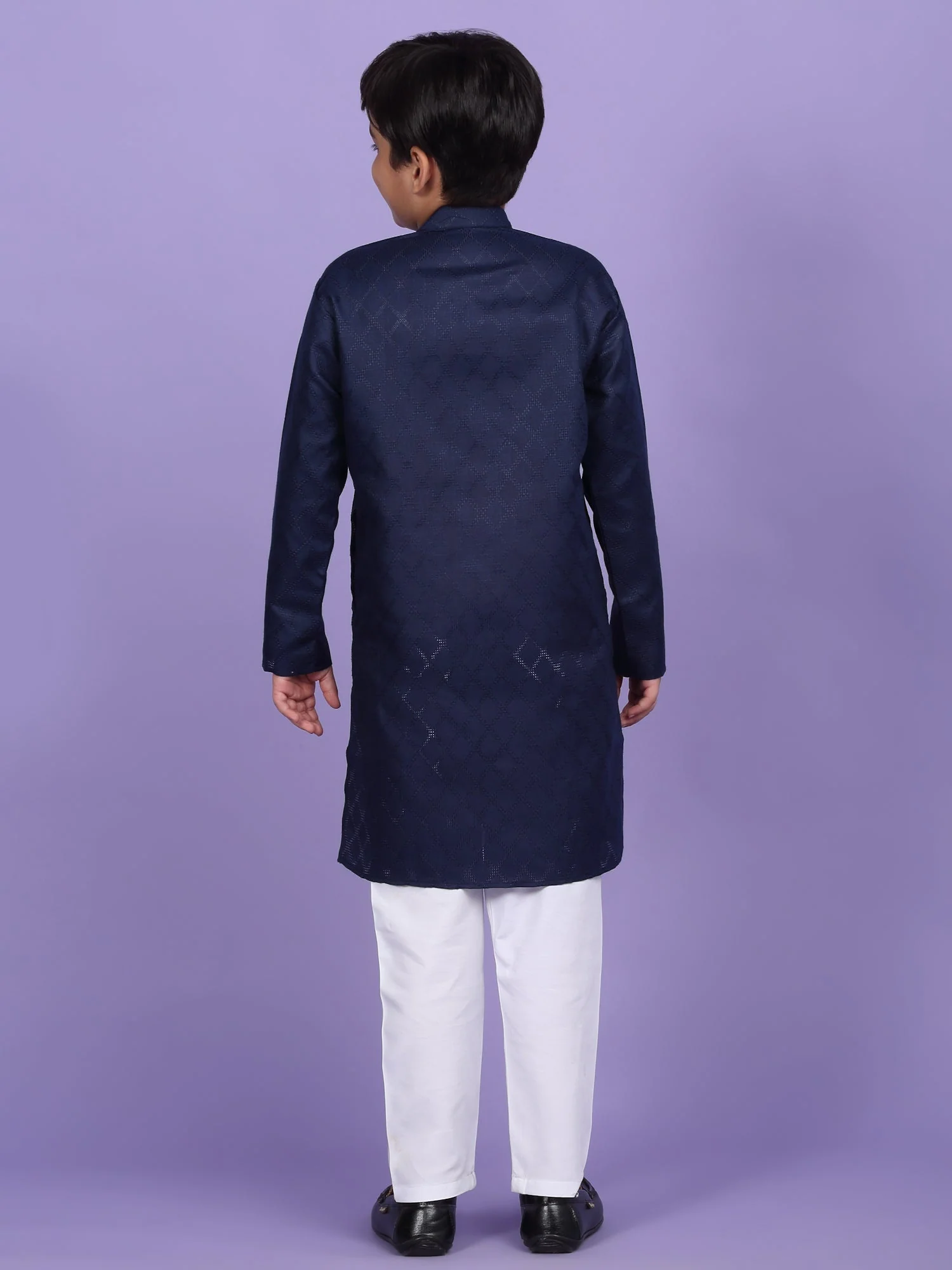 Cotton Blend Woven Design Kurta - Image 26