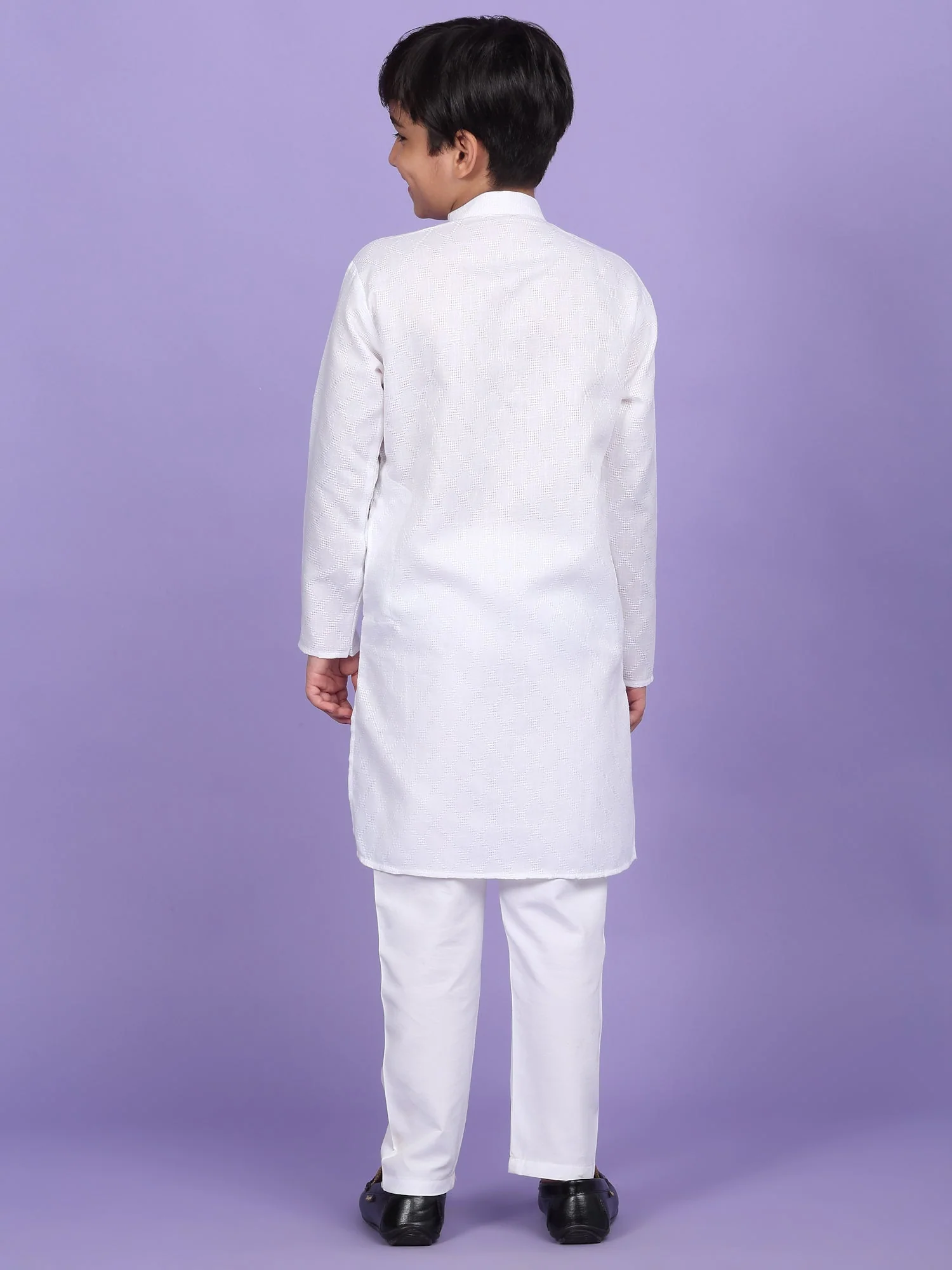 Cotton Blend Woven Design Kurta - Image 42