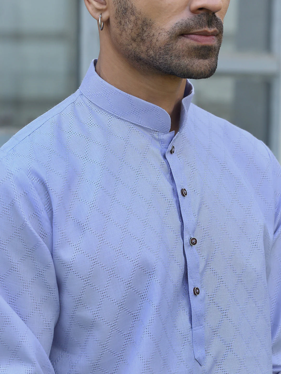 Cotton blend Woven self Desing Kurta - Image 28