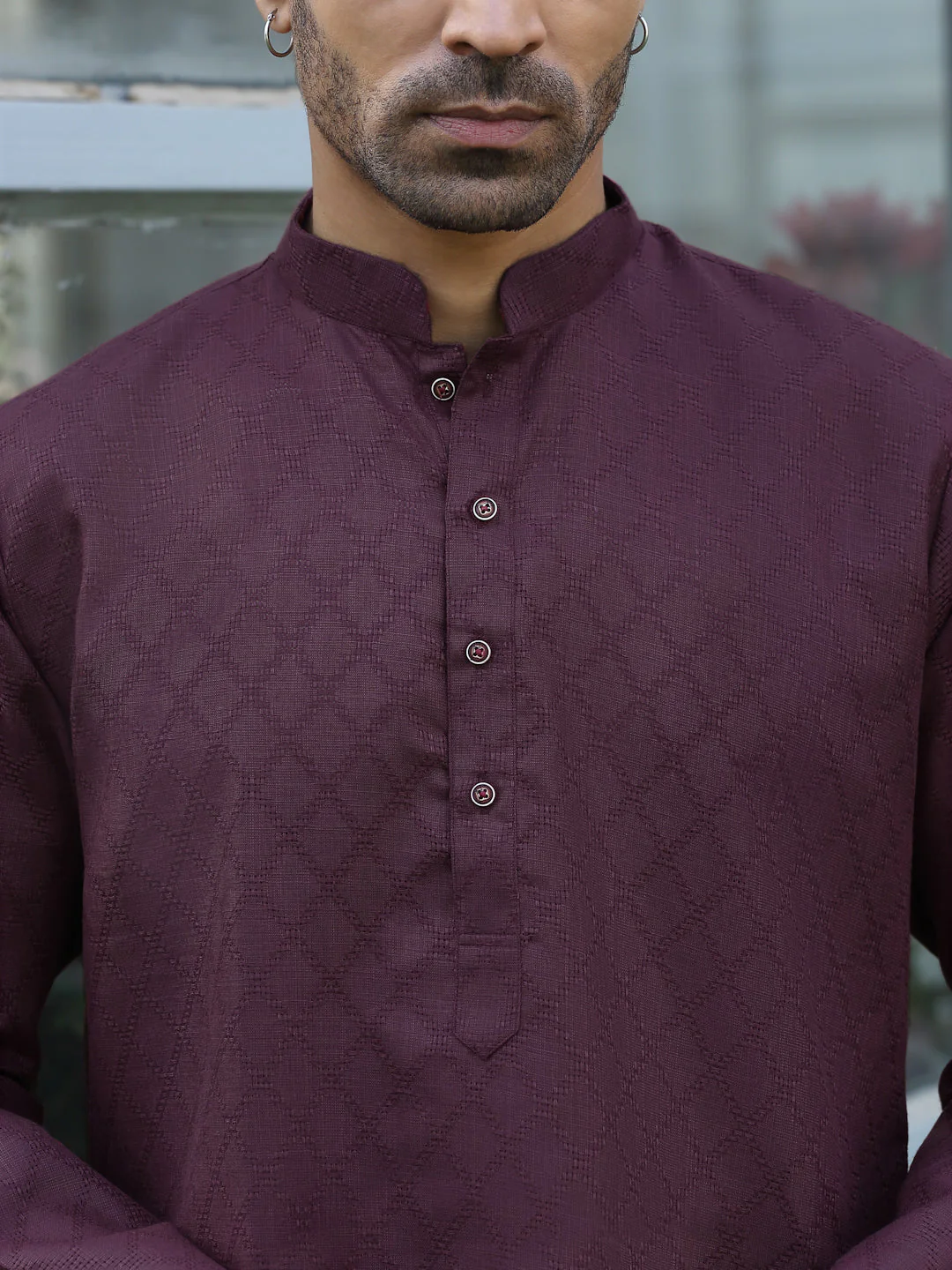 Cotton blend Woven self Desing Kurta - Image 43