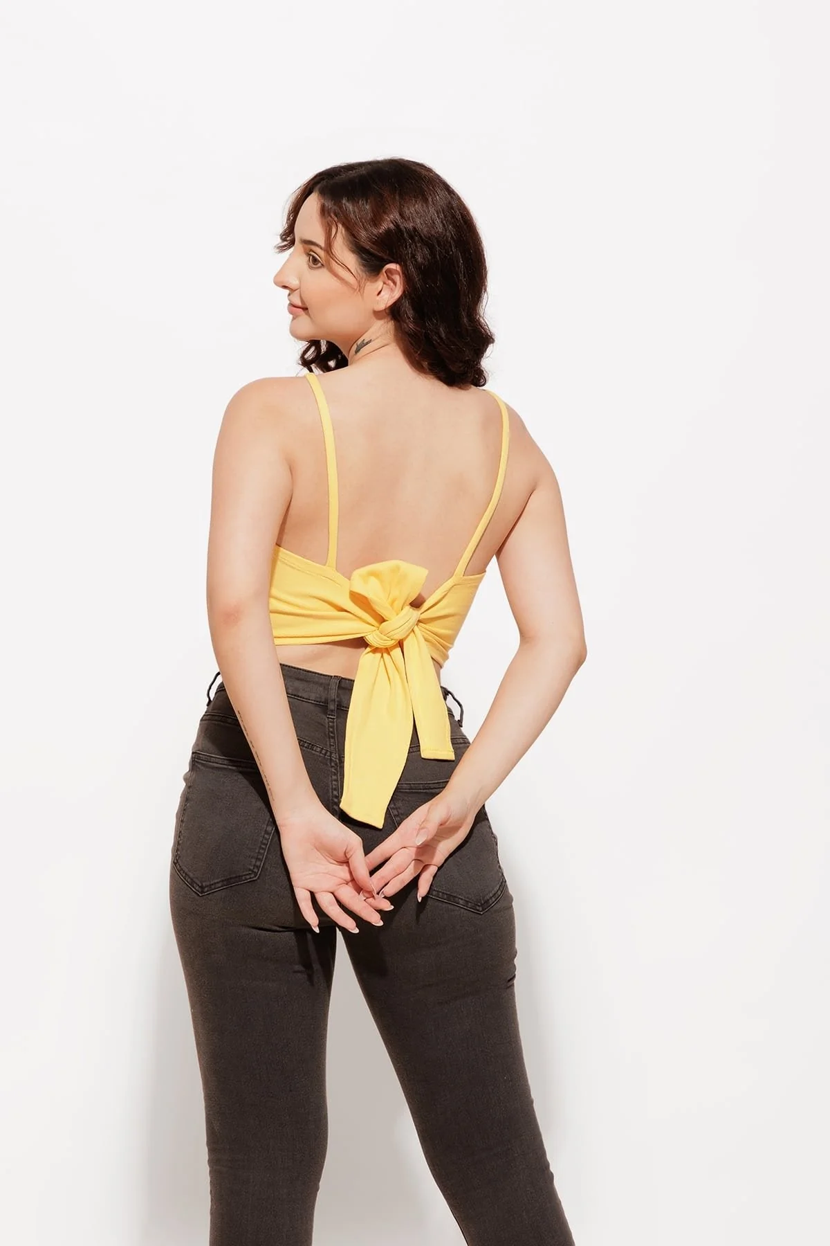 Cotton Ribbed Crop Top – Soft & Stylish Fit - Image 6