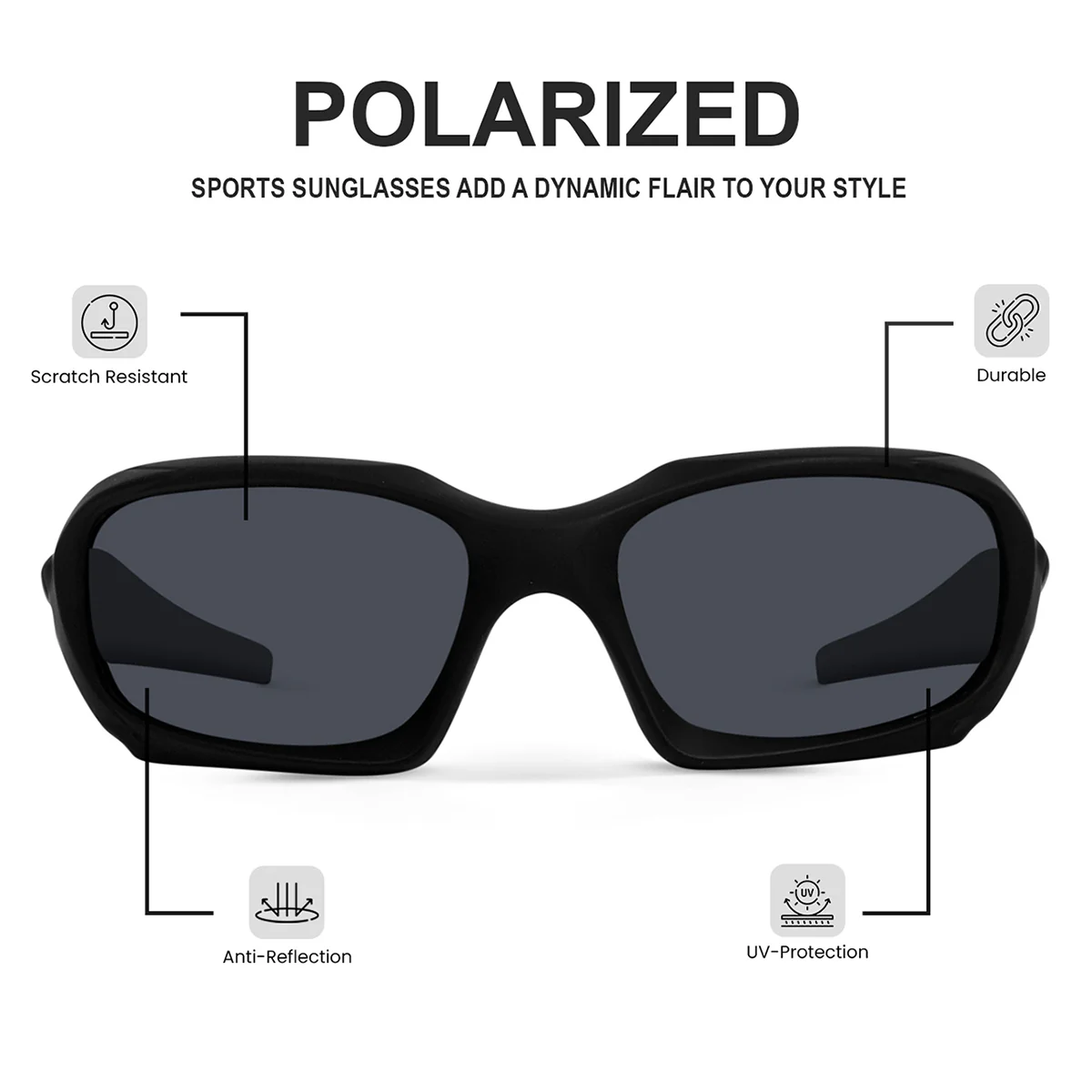 Coy Crisp Polarized Sports Sunglasses - Image 4