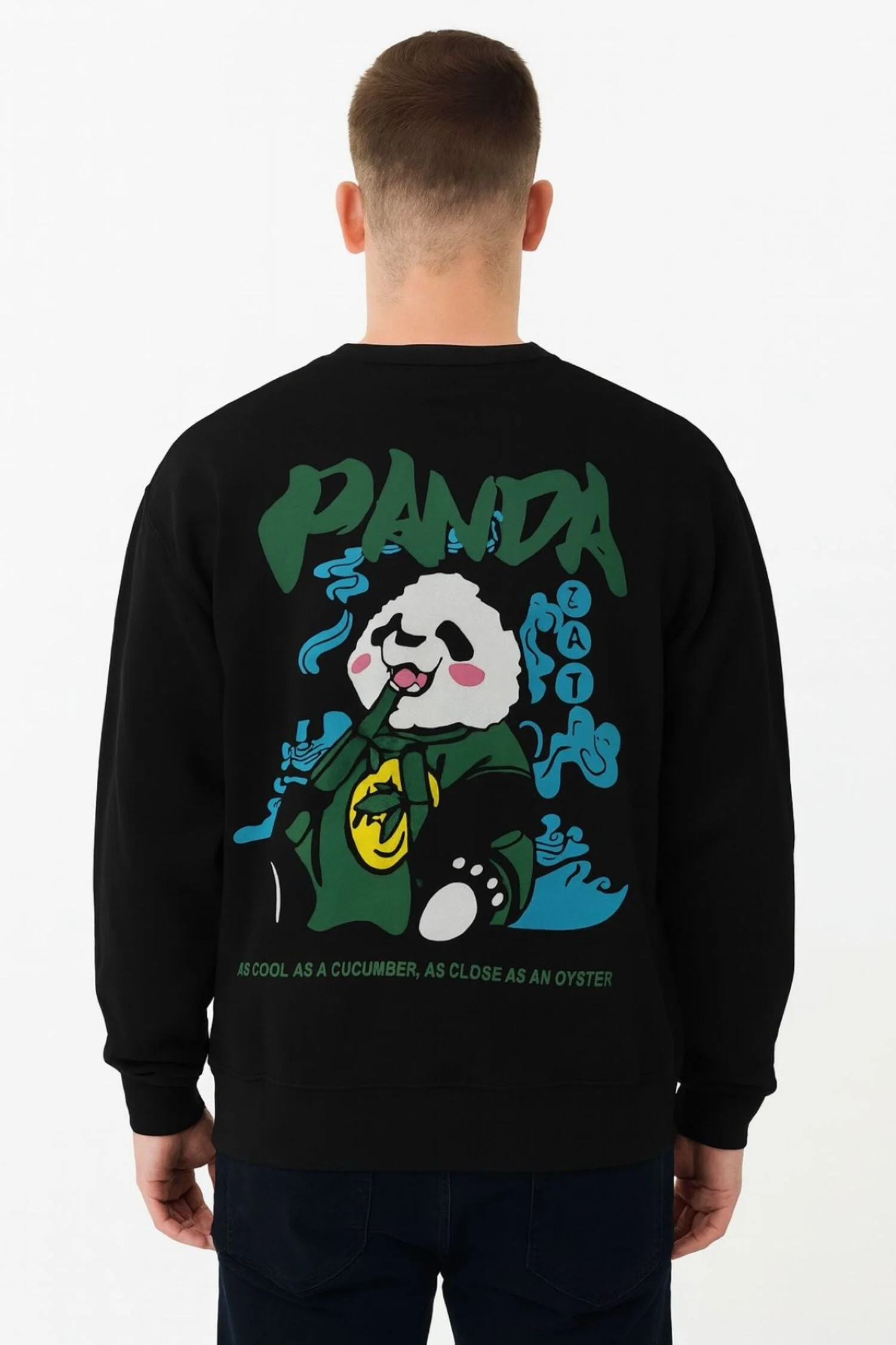 CrazyBee Back Printed <> Panda Cool Sweatshirt
