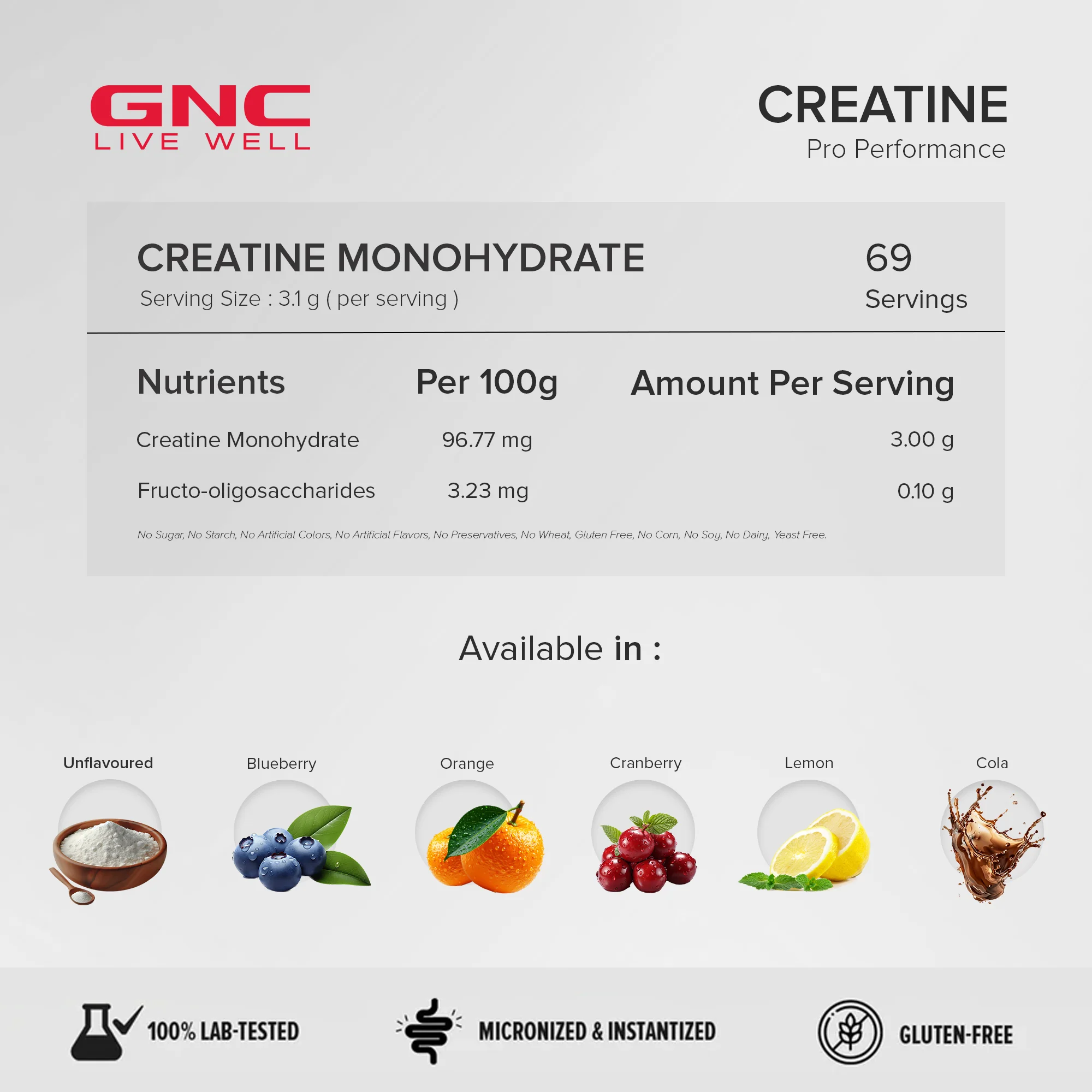 Creatine Monohydrate Lemon 250g - Image 9