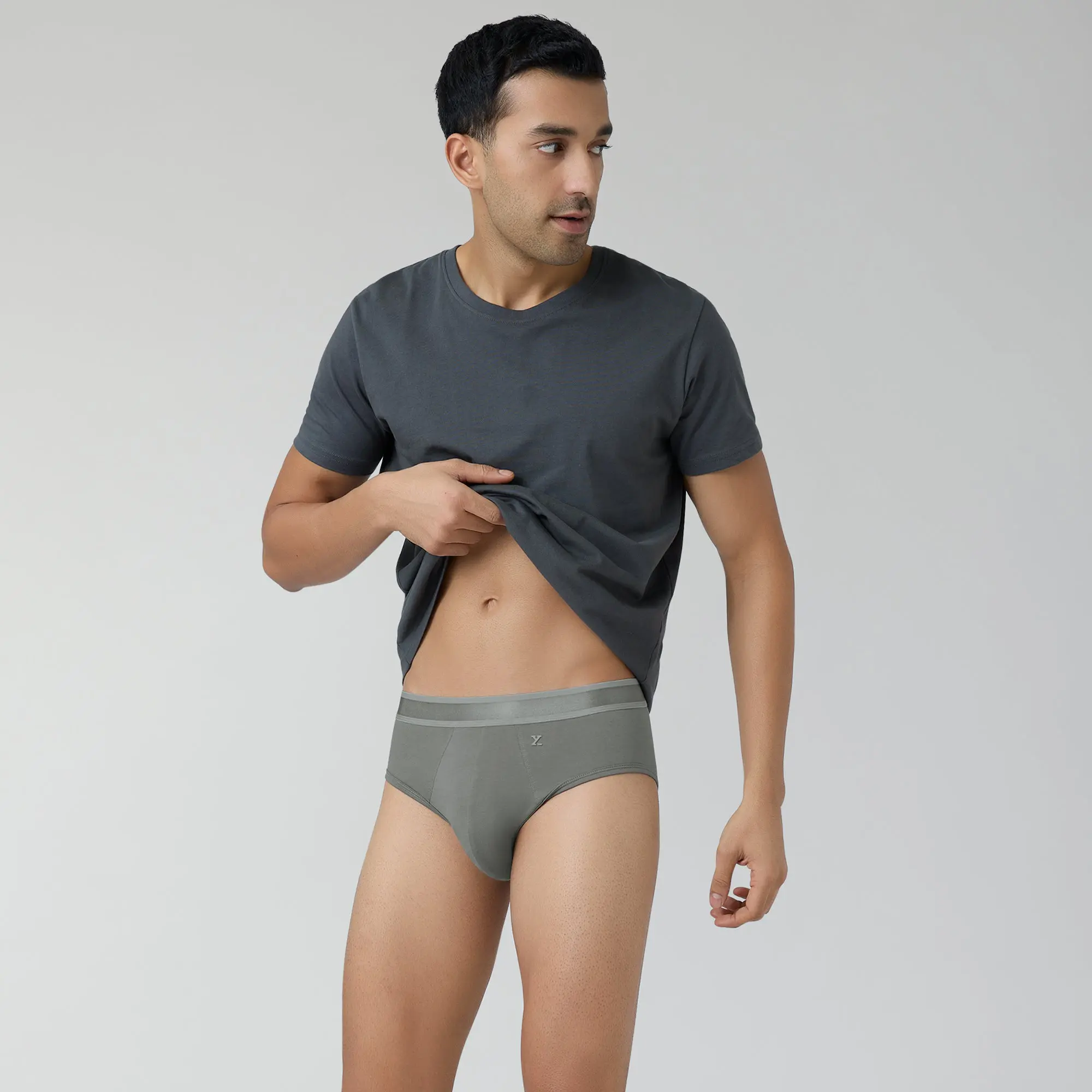 Crest Supima Modal Briefs Opal Grey - Image 3