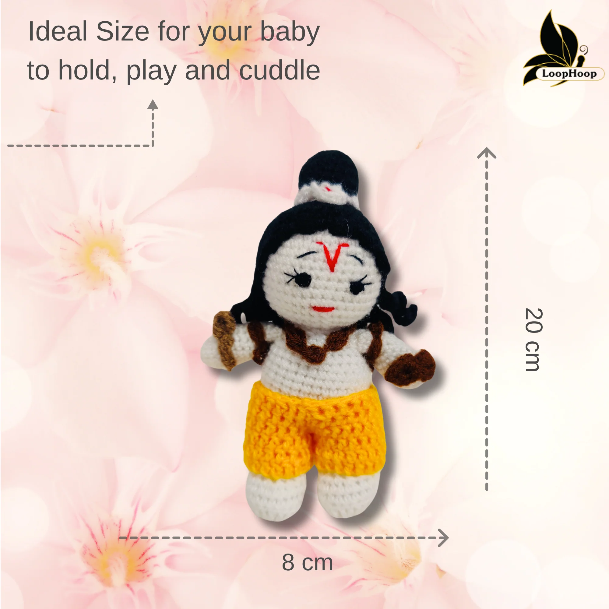 Crochet Handmade Small Krishna Toy - Image 6