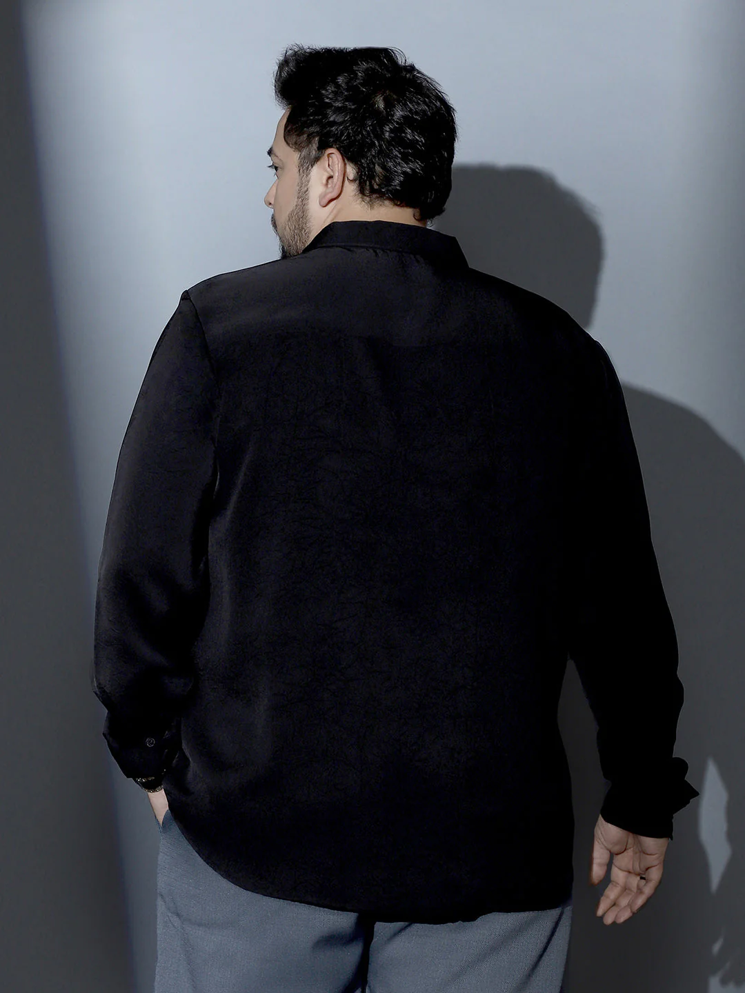 Crushed-Textured Shirt - Image 4