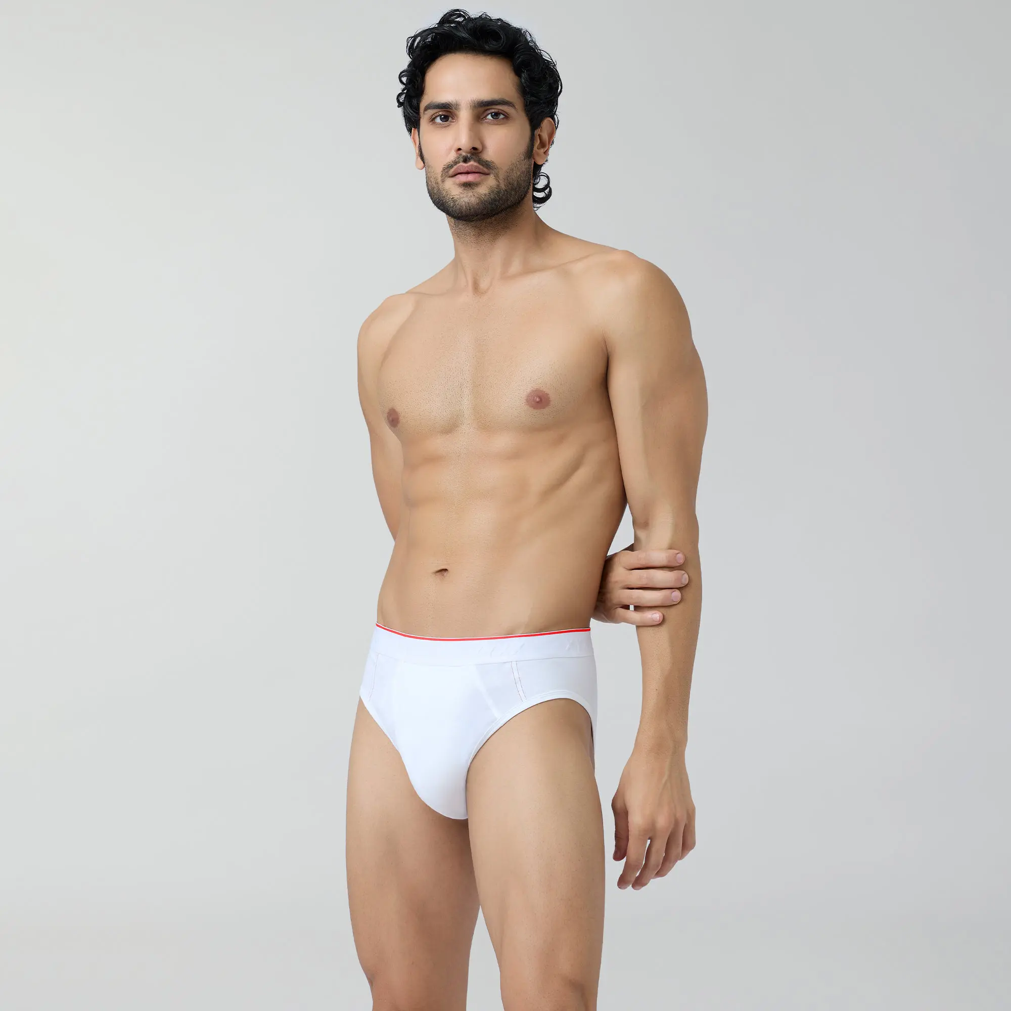 Crux Cotton Stretch Briefs Polar White - Image 2