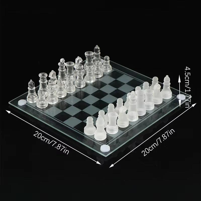 Crystal Glass Acrylic Chess Set Anti-Broken Chess For Gifts, Collectors 1pc - Image 5