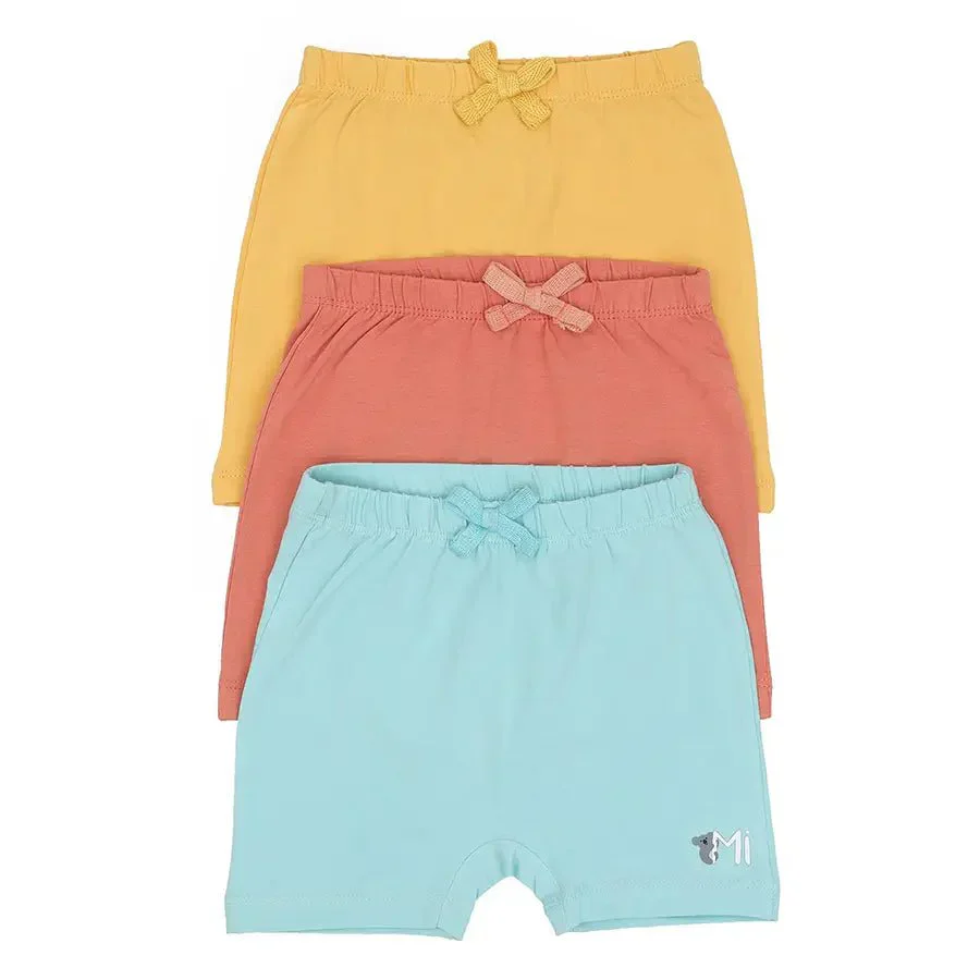 Cuddle Unisex Sky Spandex-Single Baby Jersey Shorts - Image 2