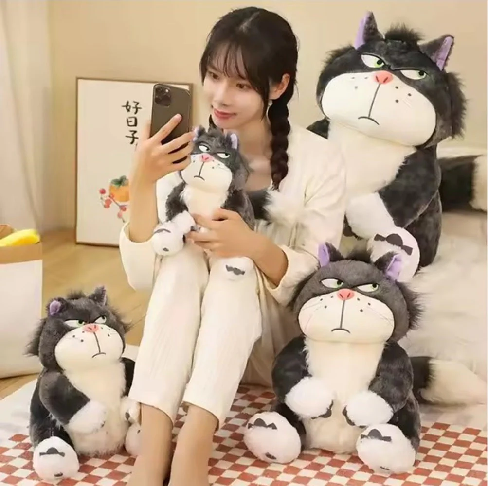 CuddleNest Angry Cat Plush Toy – 28cm Soft Cartoon Animal for Kids & Gifting | Stuffed Lucifer Cat Toy for Boys & Girls - Image 13