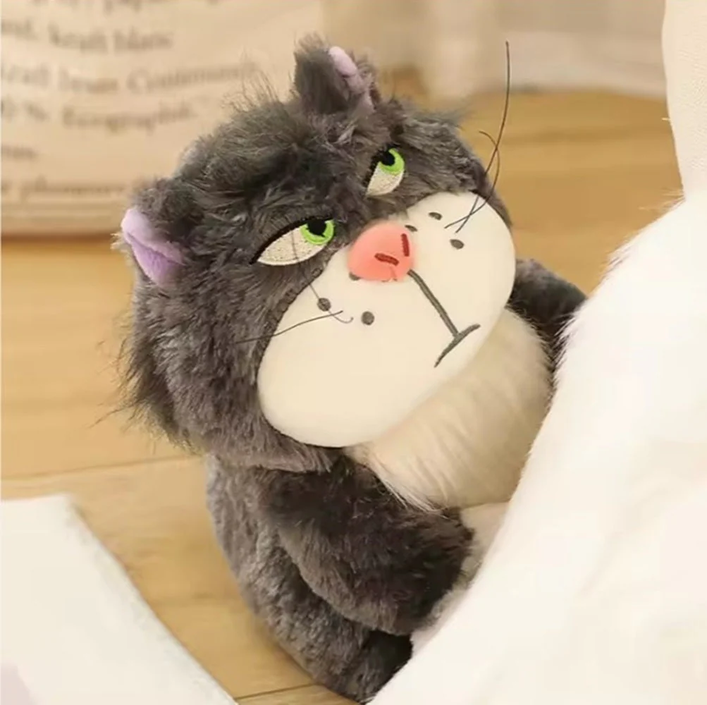 CuddleNest Angry Cat Plush Toy – 28cm Soft Cartoon Animal for Kids & Gifting | Stuffed Lucifer Cat Toy for Boys & Girls - Image 3