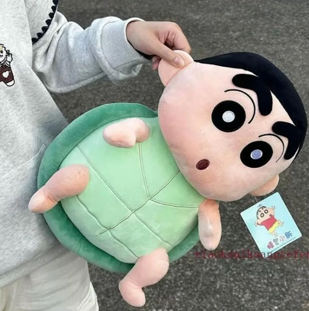 CuddleNest Cute Anime Shinchain Character Plush Toy | Shin chan Inspired Soft Doll with Green Shell Design | 25cm Stuffed Plushie Gift for Kids & Girls - Image 4