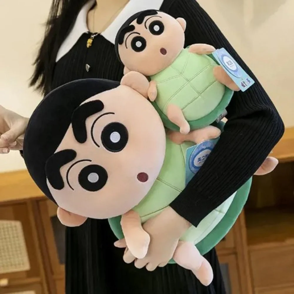 CuddleNest Cute Anime Shinchain Character Plush Toy | Shin chan Inspired Soft Doll with Green Shell Design | 25cm Stuffed Plushie Gift for Kids & Girls - Image 5