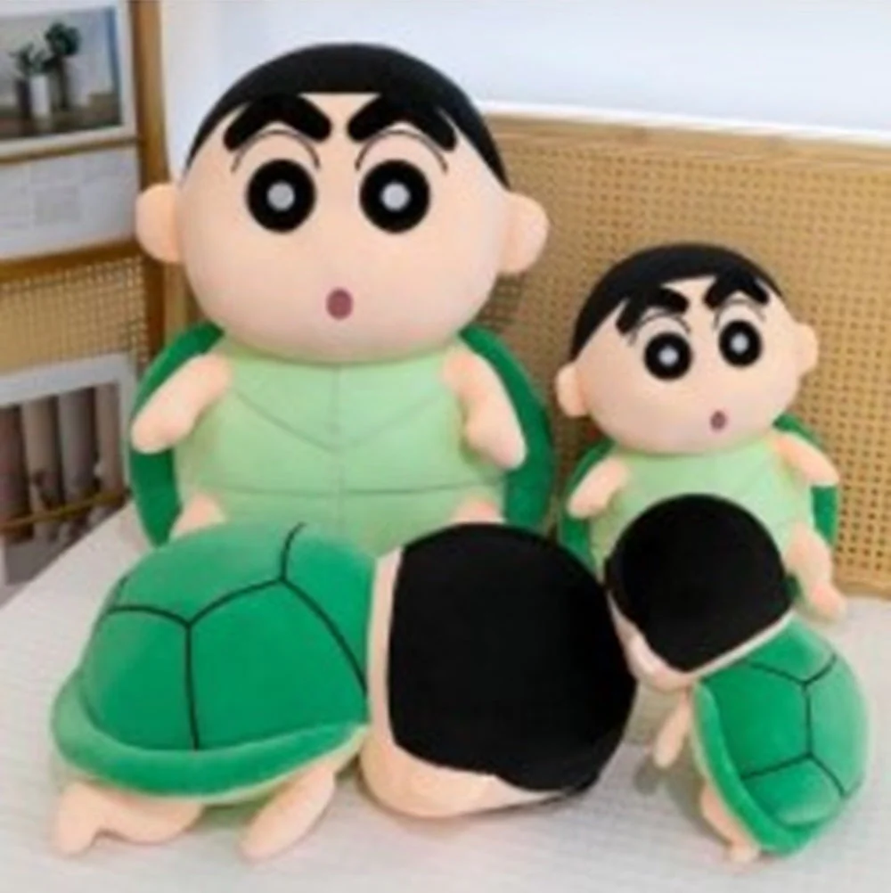 CuddleNest Cute Anime Shinchain Character Plush Toy | Shin chan Inspired Soft Doll with Green Shell Design | 25cm Stuffed Plushie Gift for Kids & Girls - Image 7