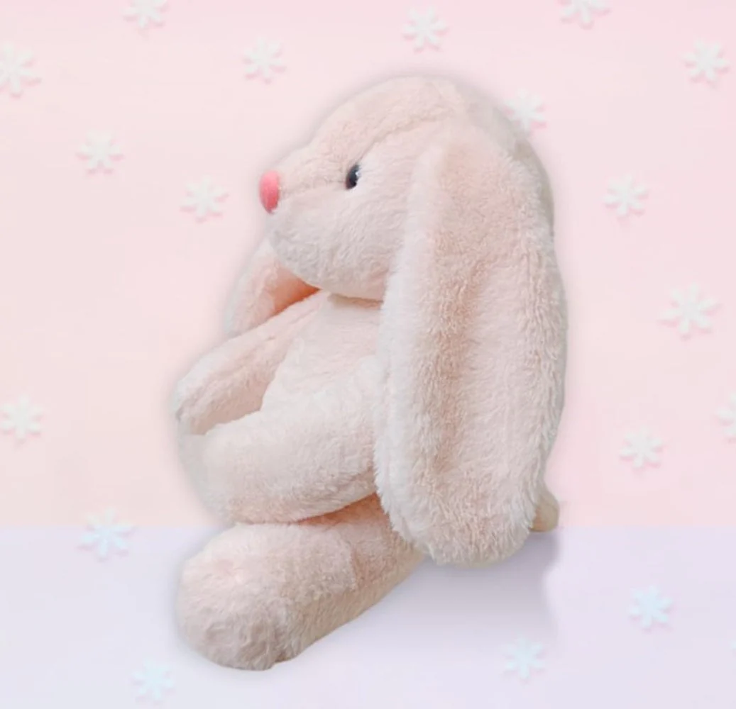CuddleNest Floppy Ear Bunny Plush – Soft Toy for Kids, Girls, Boys, Babies | Perfect 1ft Peach Stuffed Toy for Birthdays, Baby Shower & Return Gifts - Image 3