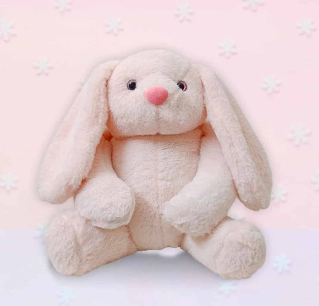 CuddleNest Floppy Ear Bunny Plush – Soft Toy for Kids, Girls, Boys, Babies | Perfect 1ft Peach Stuffed Toy for Birthdays, Baby Shower & Return Gifts - Image 4