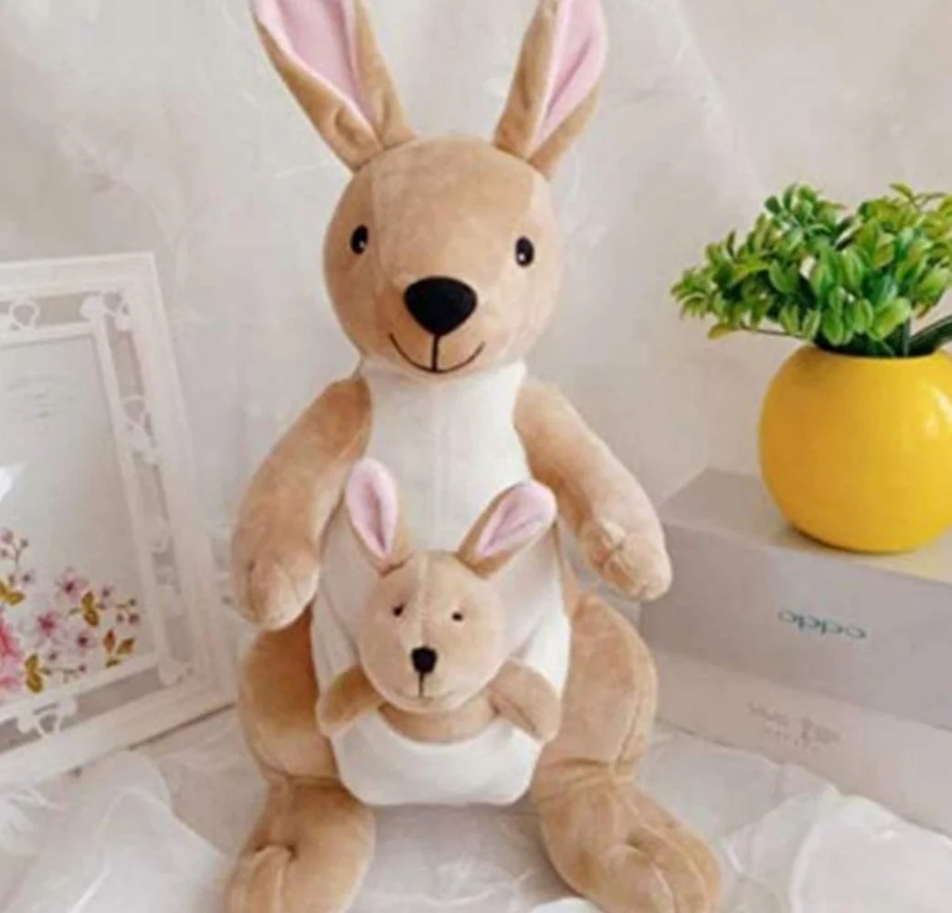 CuddleNest Kangaroo Soft Toy with Baby Joey Pouch – Ultra Soft & Cuddly Plush Animal for Kids, Toddlers, Boys, Girls & Gifting Stuffed Toy | 35 Cm - Image 3